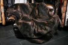 503 Fur blanket from Canadian beaver skins "Winter Dream" Genuine Pelt Throw Fur