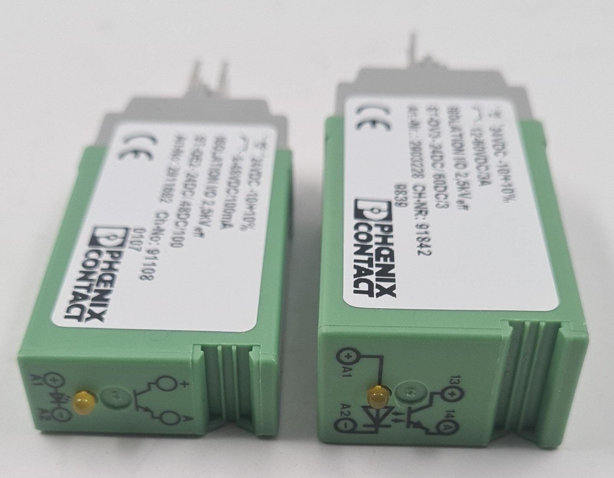 PHOENIX CONTACT 2903228 ST-OV3 & 2911692 ST-OE2 ISOLATION I