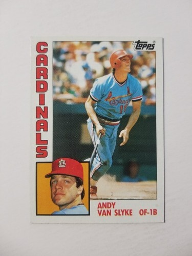Tarjeta de béisbol Andy Van Slyke 1984 Topps #206 St. Louis Cardinals - Imagen 1 de 2
