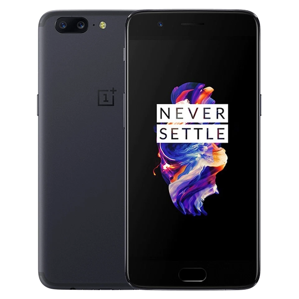 New 5.5" OnePlus 5 A5000 128GB Dual-SIM Midnight Black Factory Unlocked 4G OEM - Image 2 of 3
