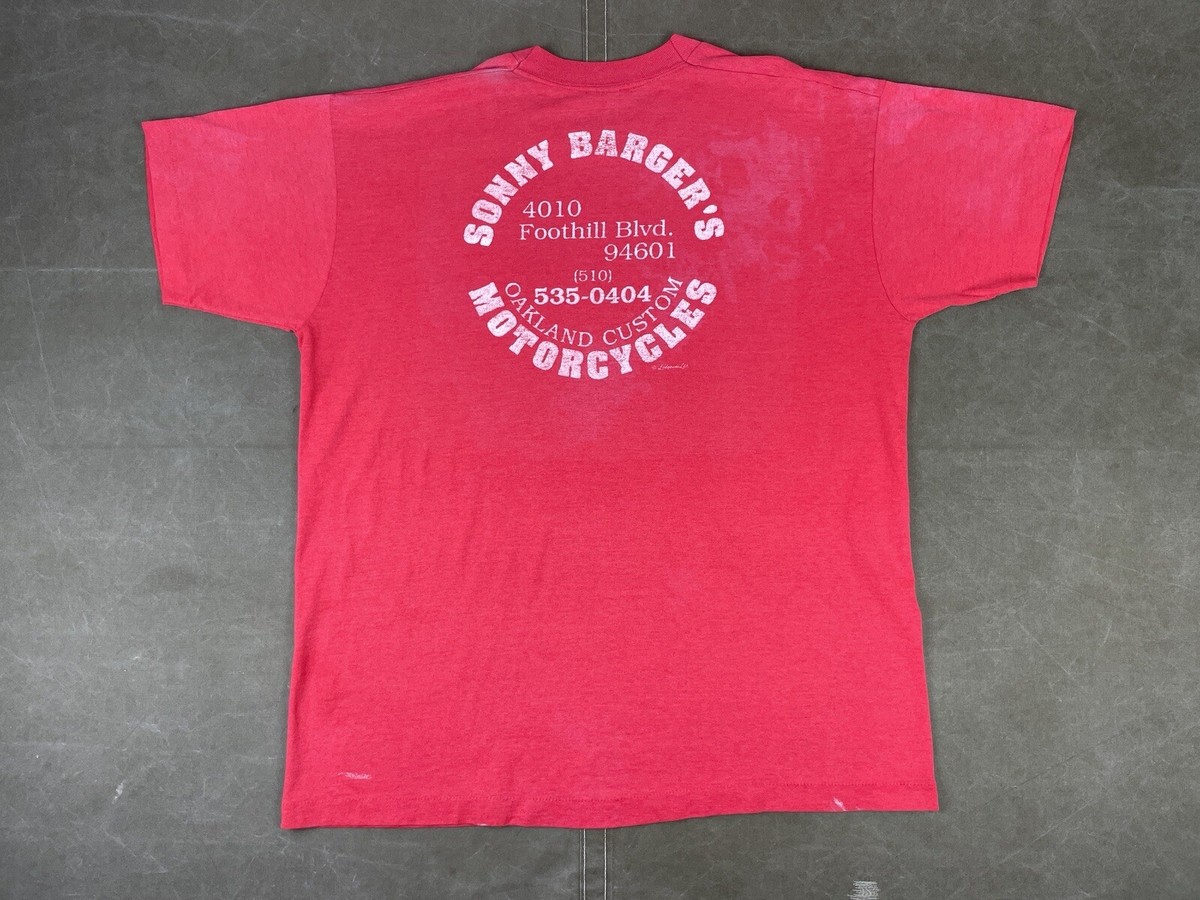 Vintage Sonny Barger Motorcycles shirt XL Oakland Hells Angels 