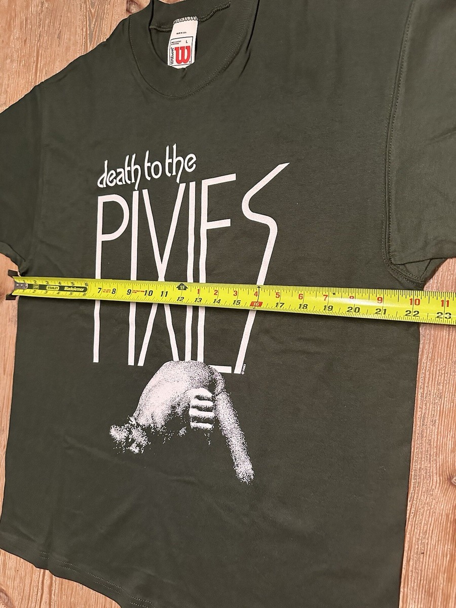 Vintage 90s NOS Pixies Tshirt Death To The Pixies Green Vintage 90s NOS Pixies Tshirt Death To The Pixies Green