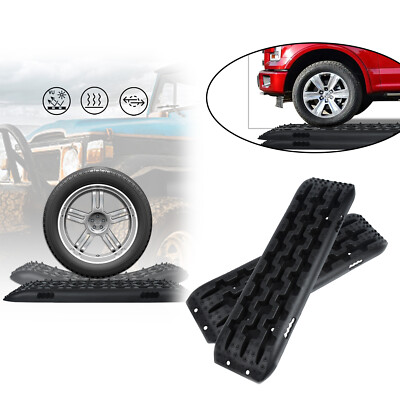 2pcs Anfahrhilfe LKW Offroad Tracks Sandbleche Reifenleiter Recovery Boards 10T