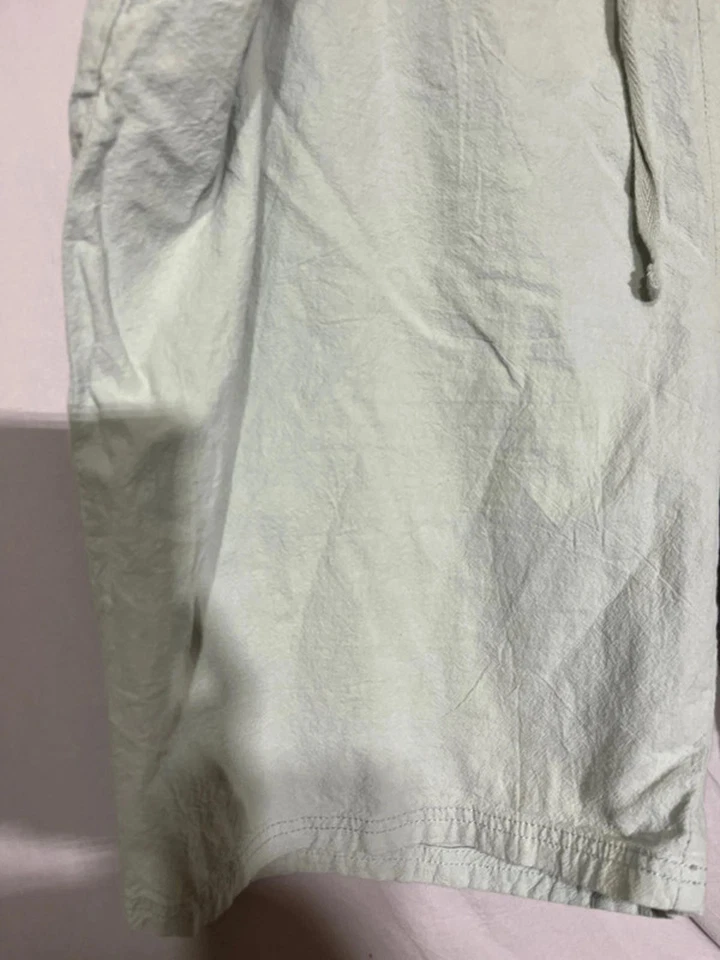 Women’s Yours Sage Green Cotton Elasticated Shorts Size 26-28 - Image 2 of 4