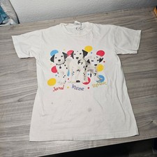 Vintage The Disney Store 101 Dalmatian Movie T Shirt White Kids Youth Medium