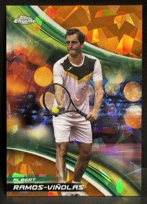 2025 Topps Chrome Sapphire Edition Tennis Albert Ramos-Viñolas Orange /25