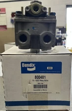 Bendix 800481 R-12DC BRAKE RELAY VALVE W/ DOUBLE CHECK VALVE