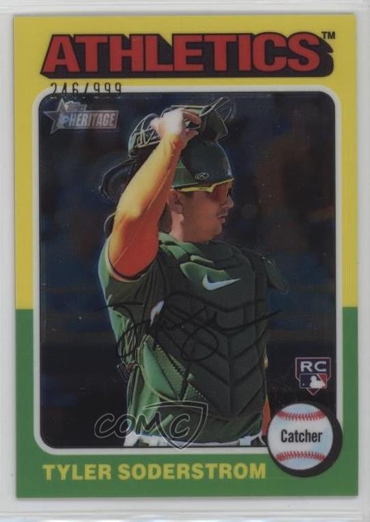 2024 Topps Heritage Chrome 246/999 Tyler Soderstrom #471 1i01