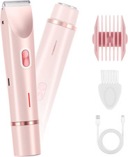 Bikini Trimmer for Women 2 in 1 Dual Head - IPX7 Waterproof Painless Electric Ra