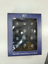 Tim Burton Nightmare Before Christmas Jack Specially Framed Pins of 12 Faces