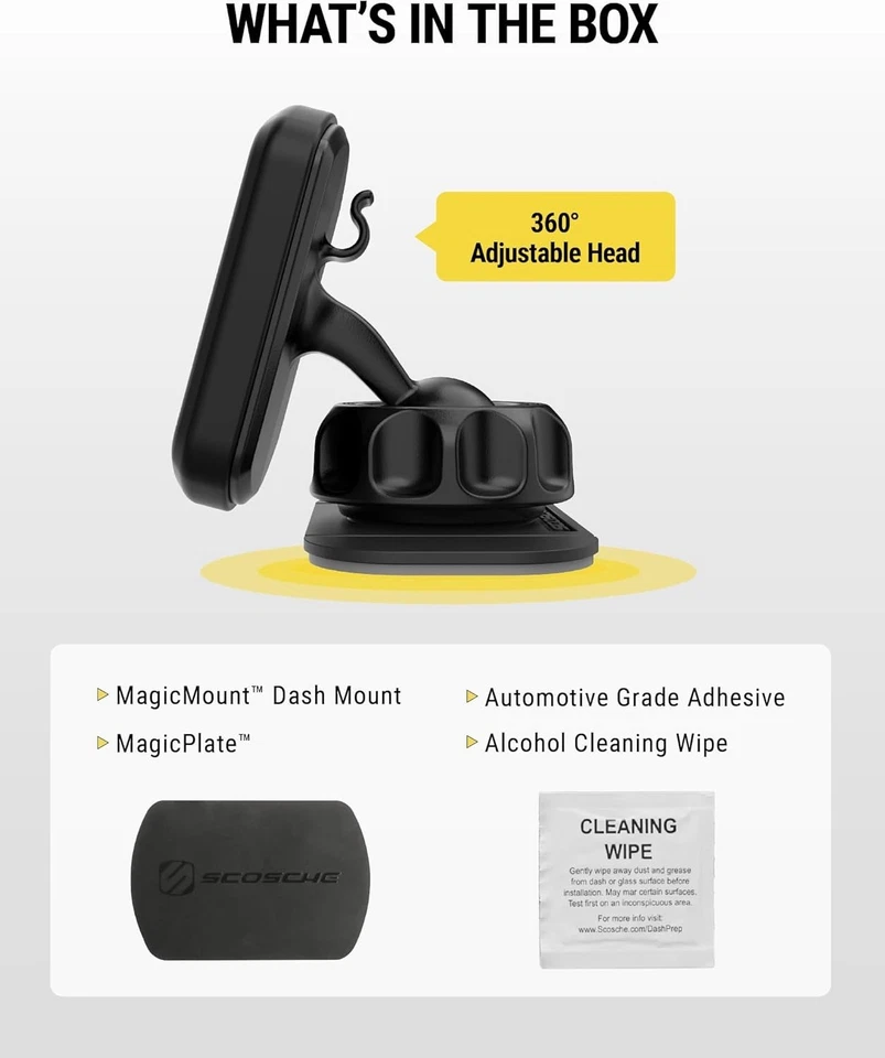 Scosche MAGDMB MagicMount Magnetic Phone Mount for Car, Dashboard Cell Phone Hol - Image 3 of 4