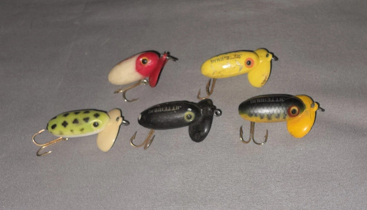 Popper Pêche à La Mouche Vintage Fred Arbogast Sur Carte - Lot #12787 (Carte Abîmée)