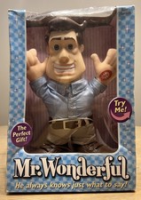 Mr Wonderful Talking Doll Toy w Box 2003 Battery Operated Works