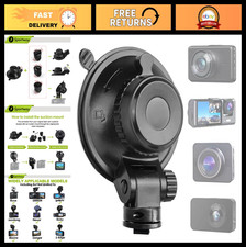 360 Rotating Suction Cup Dash Cam Mount Holder for Most Car Cameras - 5th Gen