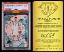 VICTOR WEMBANYAMA 2023 Panini NSCC #VW Marketing PSA 9 MBA Gold Spurs Rookie