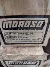 Nos Moroso 94052 Muffler Spiral Flow 3 12 Inlet 3 12 Outlet New Racing Short