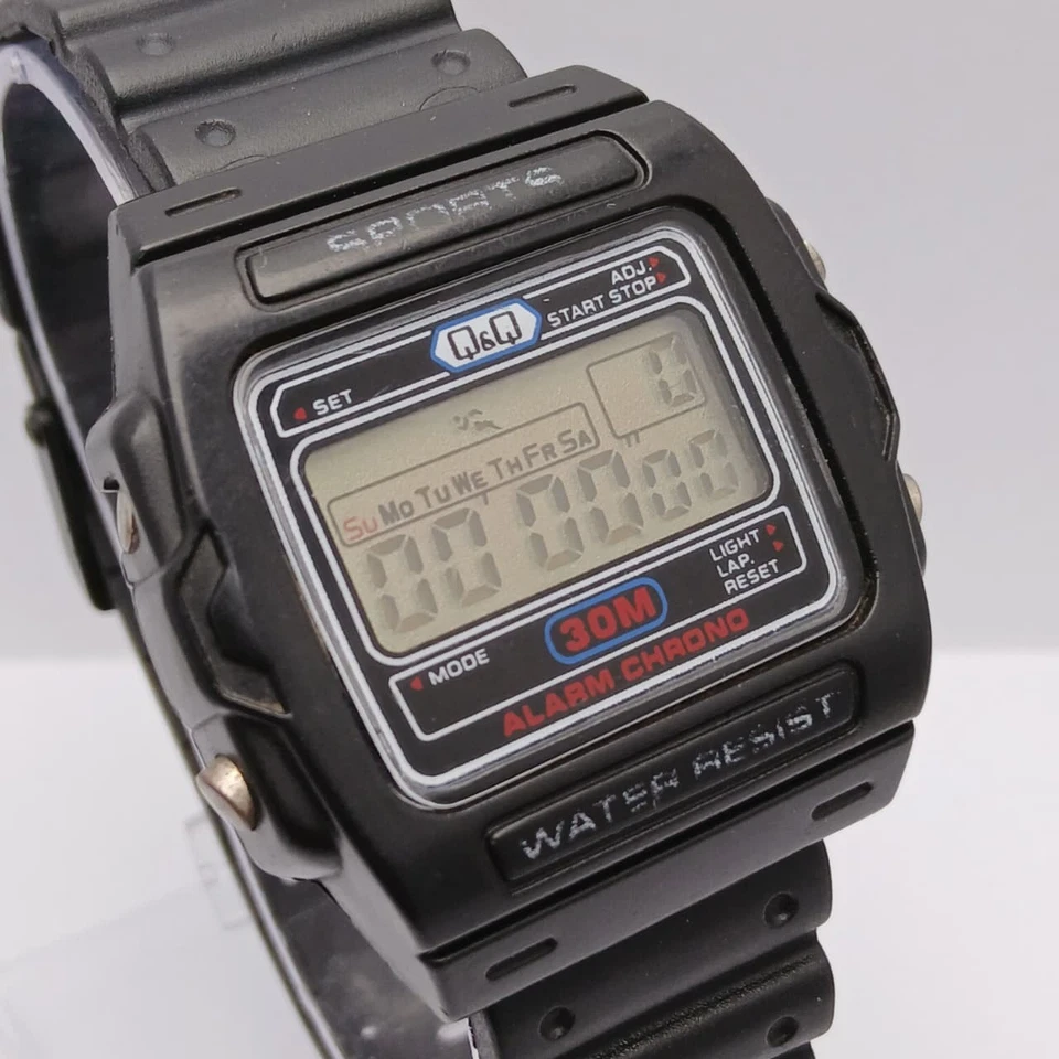 Q&Q Reloj Hombre Alarma Digital Cuarzo Cronógrafo Vintage Foto 2 de 4