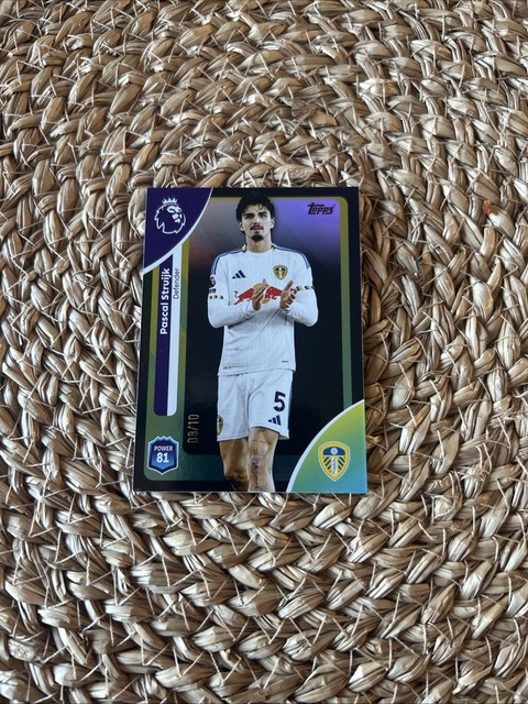 Pascal Struijk - Numbered /10 - Leeds -  Topps Premier League - Netherlands