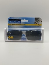 NEW Foster Grant Solar Shield Flip Up Clip On Polarized Sunglasses 56 Rec19