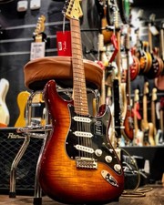 Fender Player Stratocaster Plus Guitar - Tobacco Sunburst - PAU FERRO Fretboard