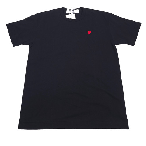 Comme Des Garcon Black Heart Logo T-Shirt Mens Japan Size Large / US Medium