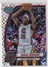 2025 Bowman Chrome U Raven Johnson #60 XFRACTOR | Fever | Indiana Fever