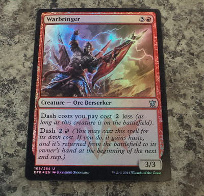 1x Foil - Warbringer - Magic the Gathering MTG Dragons of Tarkir