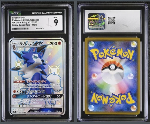 CGC MINT 9 Lycanroc GX 227/150 2018 GX Ultra Shiny - SM8b Shiny