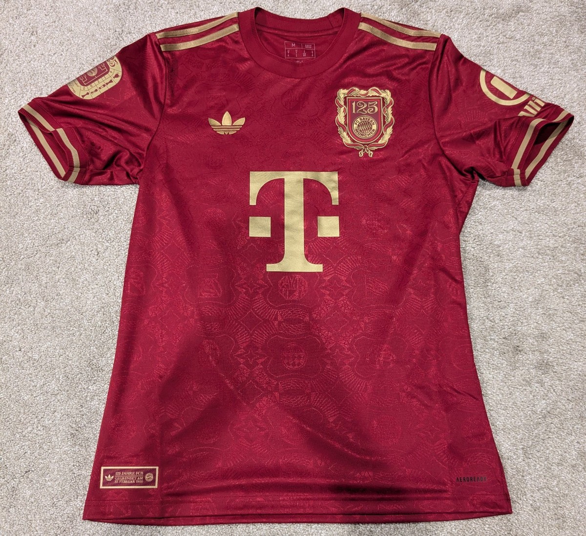 Bayern Munich Adidas 125 Year Anniversary Jersey Medium Musiala | eBay