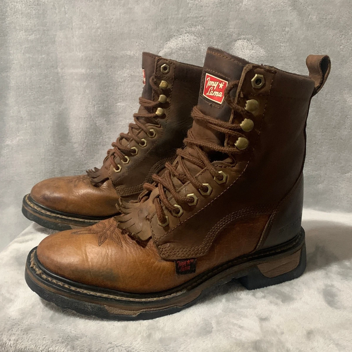 Men\'s Tony Lama Lace Up Work Boots: HARLINGEN - TW2006 Size 8.5D Tony Lama Workwear Boots for Men for Sale | Shop New & Used  main image 3