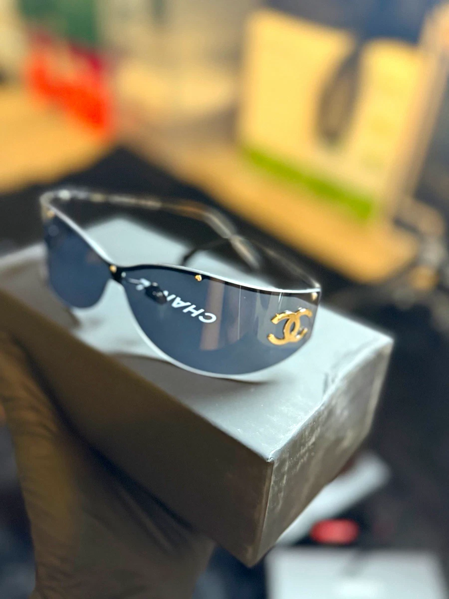 CHANEL Rimless Black Sunglasses for Women for sale | eBay