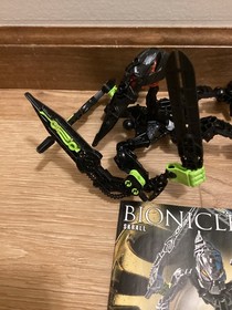 100% Complete and Retired Lego Bionicle Stars Skrall 7136 with manual /Gold mask