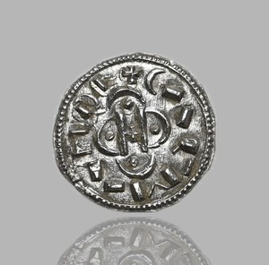HUNGARY. Coloman, 1095-1116. Silver Denar, Cross type, Huszar 43