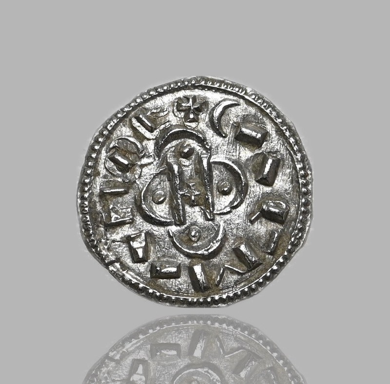 HUNGARY. Coloman, 1095-1116. Silver Denar, Cross type, Huszar 43
