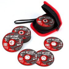 25-Pack Cut Off Wheels 3  x 3/8  x 3/64  - Ultra Thin Cutting Wheel with Pouc...