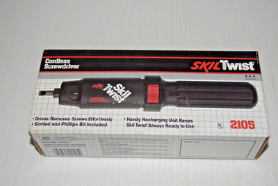 Vintage SkilTwist Cordless Screwdriver  2.4volt #2105 FACTORY SEALED VINTAGE