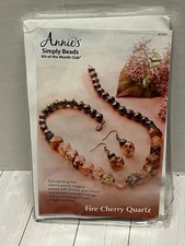 Annie  s Simply Beads Fire Cherry Quartz jewelry kit BD069