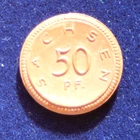 Emergency Money 50 Pfennig 1921 " Grapes Porcelain Coin Meissen Free State