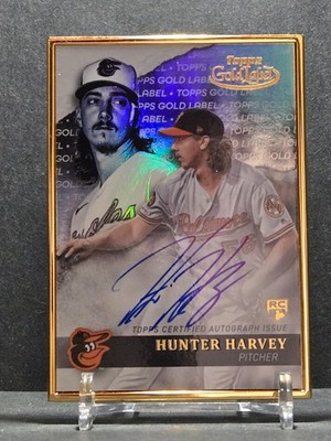Hunter Harvey 2020 Topps Gold Lable Auto #GLA-HH