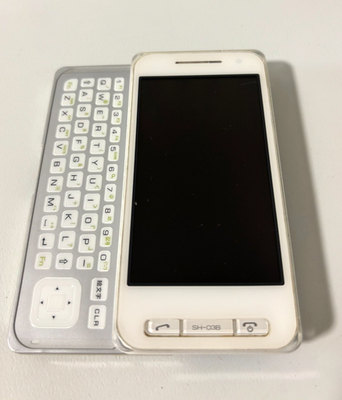 docomo SH-03B White FOMA Japanese Slider phone Mobile Phone