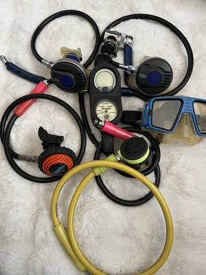 Oceanic Dive Computer TUSA Liberator Goggles U.S. Divers Aqua-Lung Regulator Lot