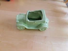Vintage McCoy Green Ceramic Model T Convertible Car Planter