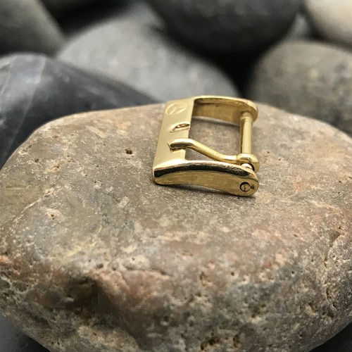 16mm Rodania Yellow Gold-Tone nos Unused Vintage Watch Band Buckle - Picture 2 of 4