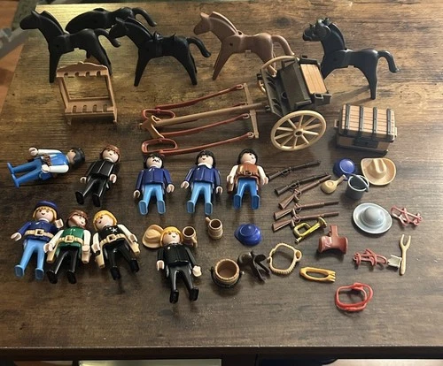 Playmobil 1974 Vintage Space Western Horses Figures and Accessories  Mixed Lot