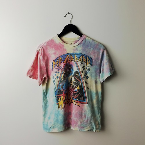 Def Leppard Hysteria T Shirt Tie Dye 