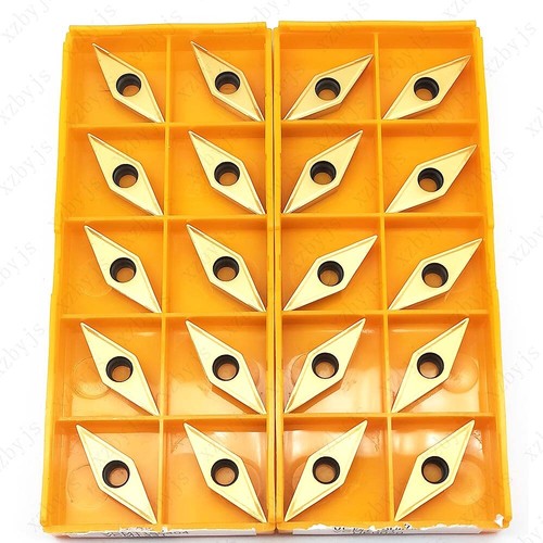 10pcs VCMT331 golden VCMT160404 Indexable lathe turning tool Carbide Inserts - Picture 3 of 8