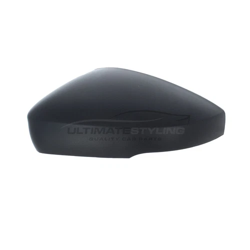 VW Polo MK5 2009-2018 Door Wing Mirror Cover Cap Case Black Passenger Left Hand