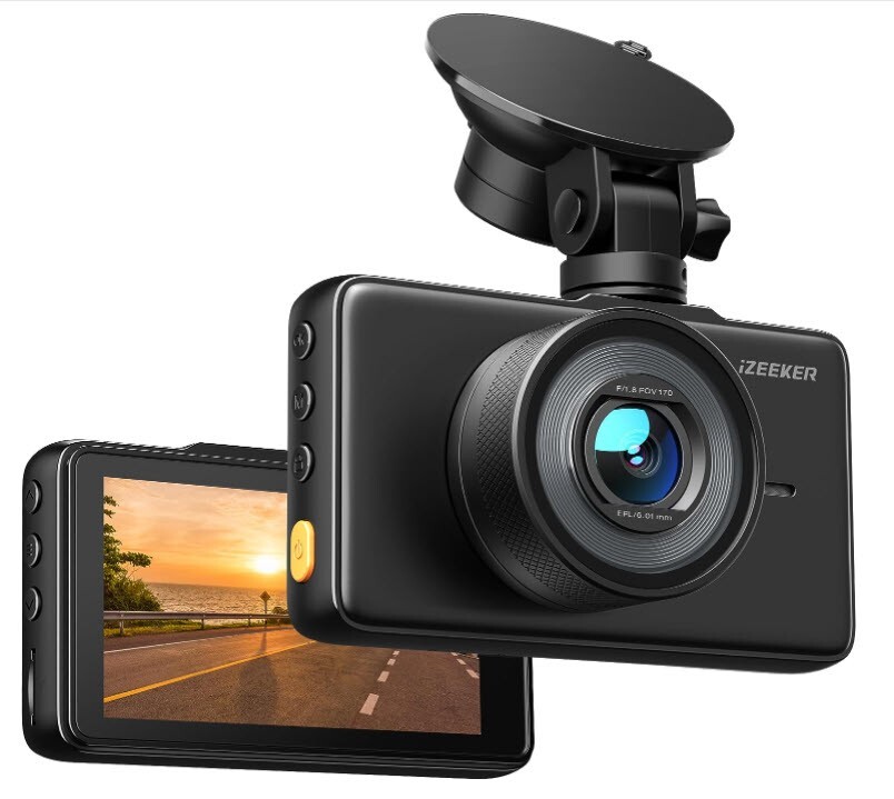 1080P Dash Cam with Night Vision and 3-inch LCD Display-image
