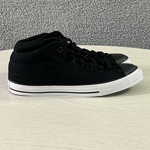 Converse Shoes Kids 6 Black Canvas Chuck Taylor Axel Mid School Lace Up Sneakers - 第 4/16 張圖片