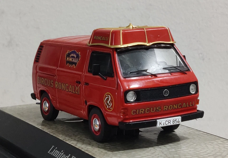 Premium Classixxs 1/43 Volkswagen T3a Kastenwagen Roncalli Art-Nr 11411 - Image 4 of 4